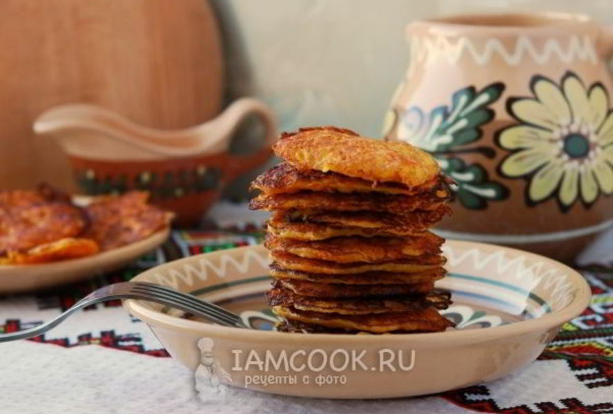 Морковные оладьи с манкой