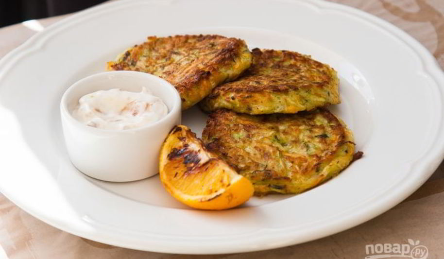Рецепт оладушек с кабачками