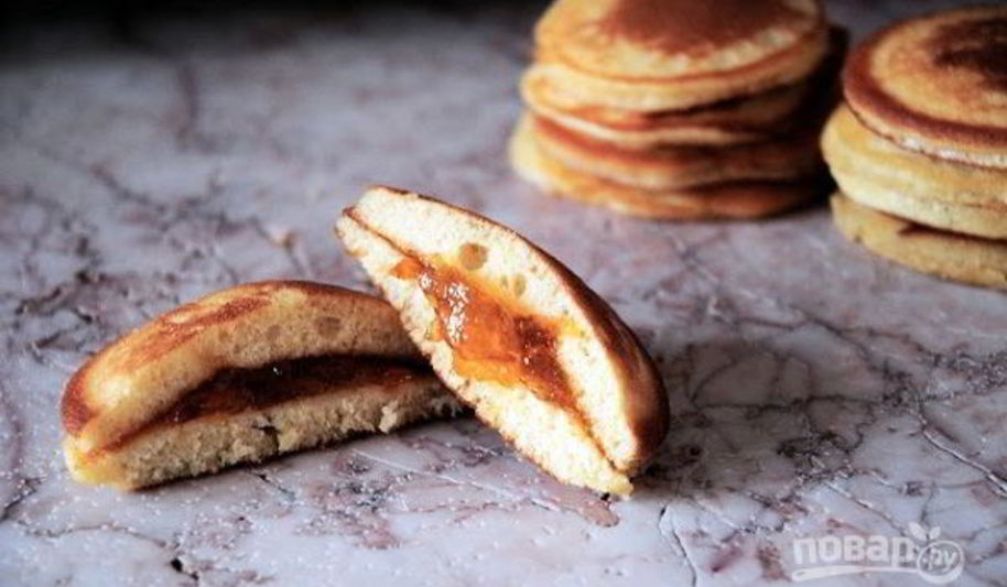 Рецепт оладушек с начинкой