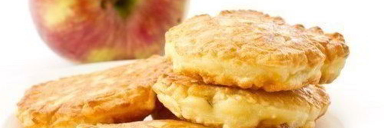 Оладушки с яблоком на кефире