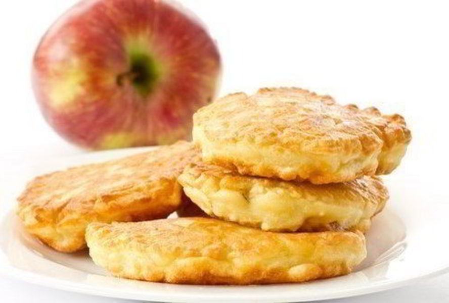 Оладушки с яблоком на кефире