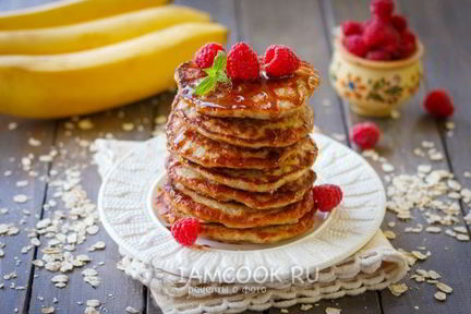 Оладьи из бананов и яиц