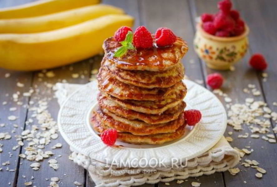 Оладьи из бананов и яиц