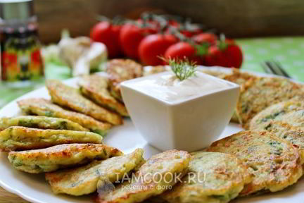 Оладьи из кабачка и цветной капусты