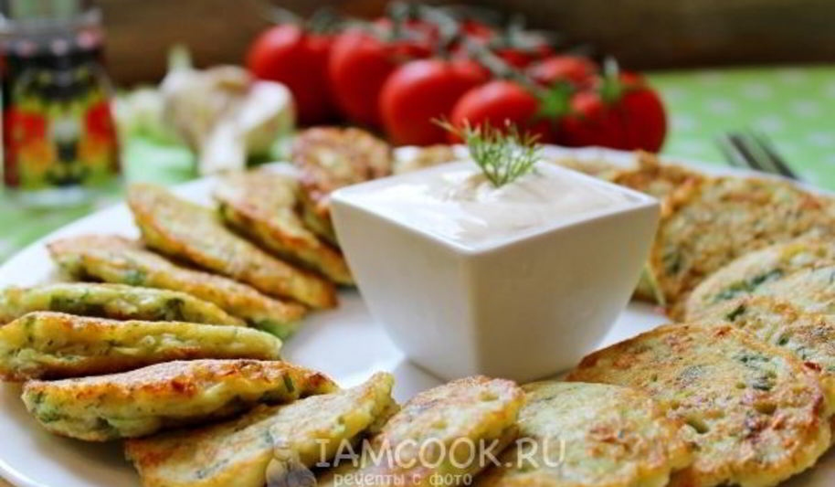 Рецепт оладий из кабачка и цветной капусты