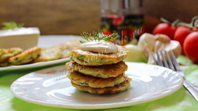 оладьи из кабачка и цветной капусты