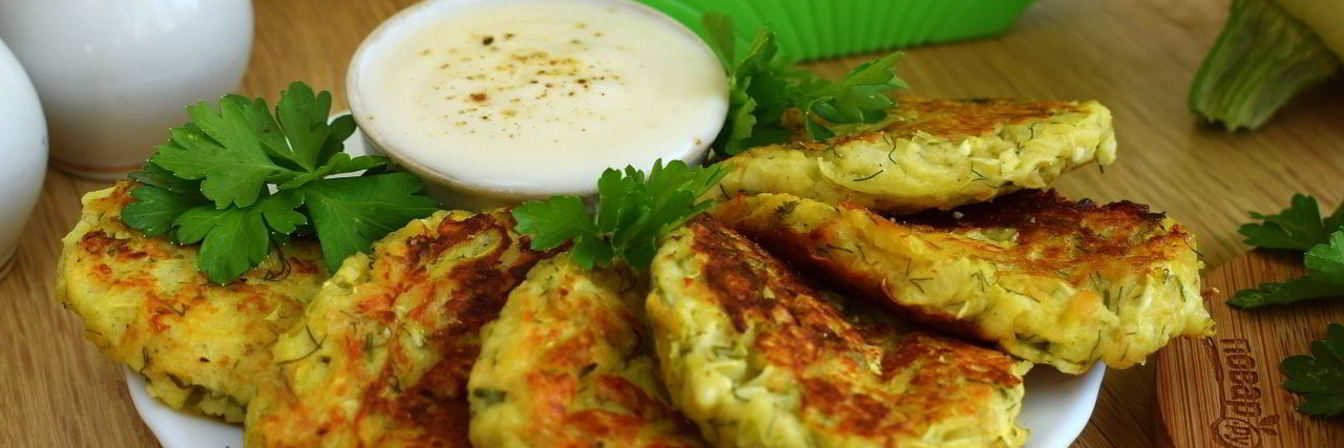 Оладьи из кабачков на сковороде