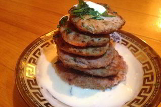 Оладьи из курицы и рыбы