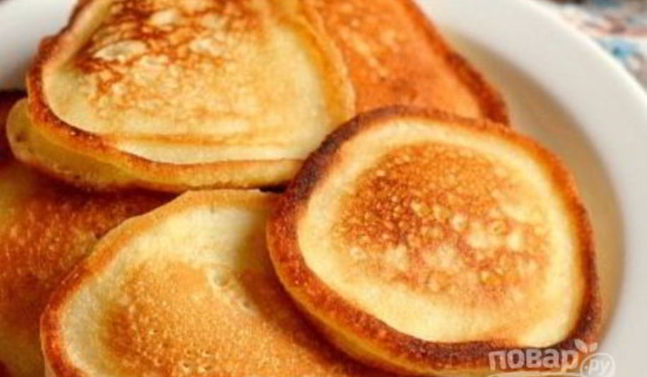 Рецепт оладий из манки