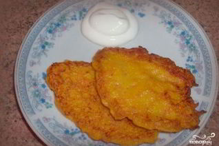 Оладьи из тыквы и моркови