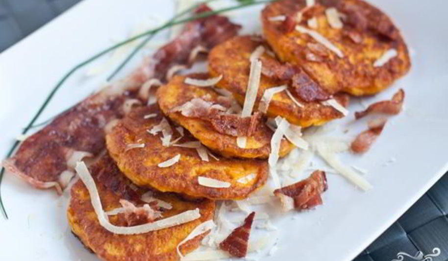 Рецепт оладий из тыквы с сыром