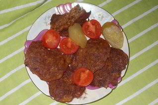 Оладьи капустные с черным перцем