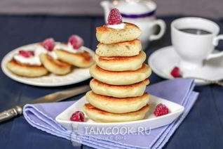 Оладьи на кефире пышные