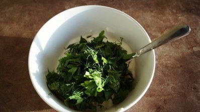 оладьи с кукурузой и горошком