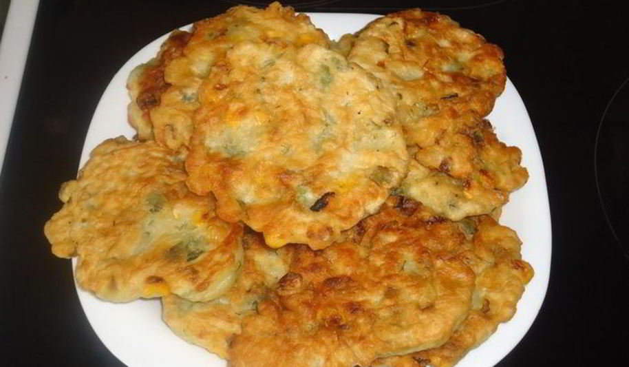 Рецепт оладий с кукурузой