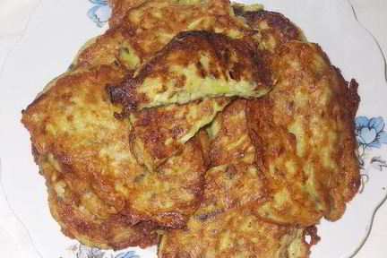 Оладьи с моцареллой