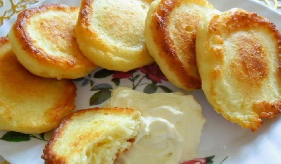 Рецепт оладий с творогом