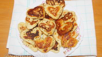 оладьи-сердечки