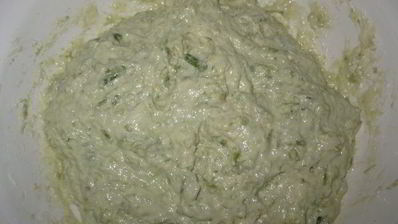 оладьи со спаржевой фасолью