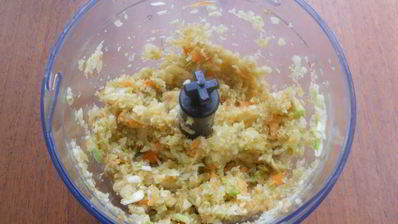 овощные оладьи с мясным фаршем