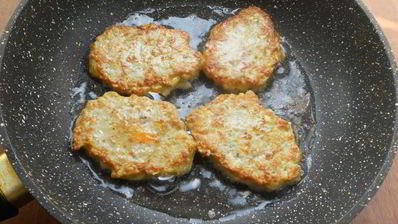 овощные оладьи с мясным фаршем