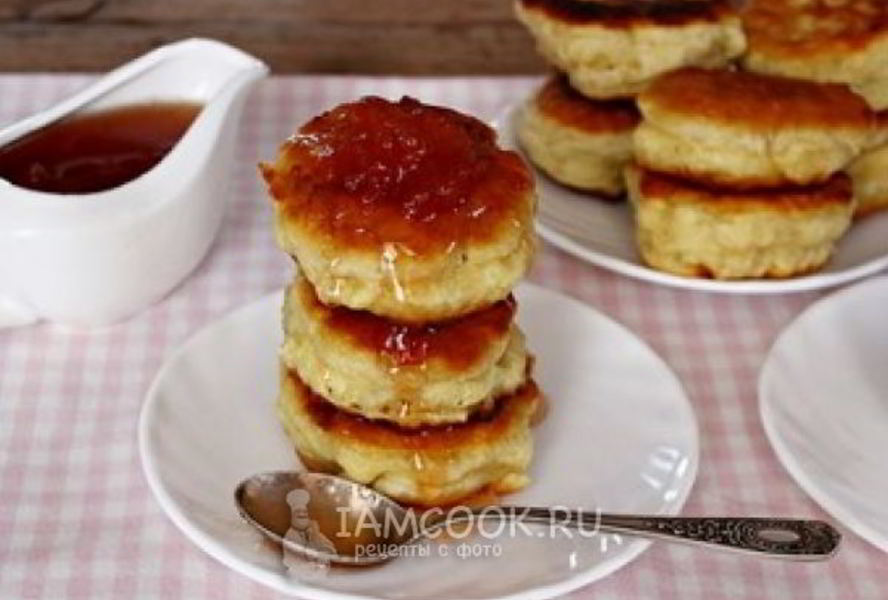 Пышные оладушки на кефире