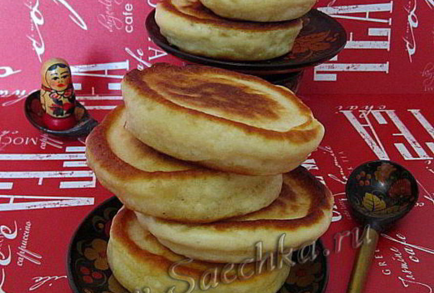 Пышные оладьи на сыворотке и сметане