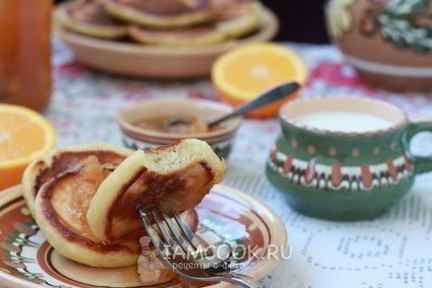 Пышные оладьи с творогом на кефире