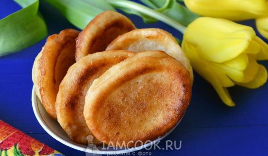 Рецепт пышных заварных оладий на кефире