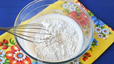 пышные заварные оладьи на кефире