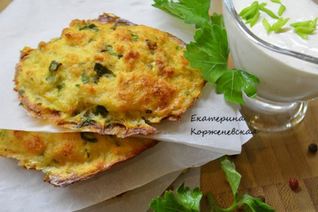 Рыбные оладушки с йогуртовым соусом