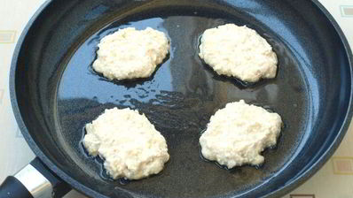 творожно-банановые оладьи