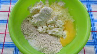 творожные оладьи с овсянкой и бананом