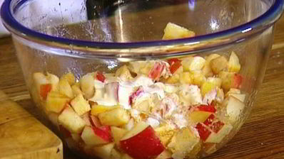 яблочно-грушевые оладьи