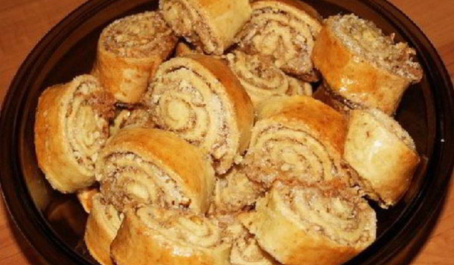 Рецепт ореховых рулетов кода