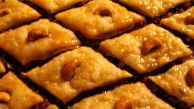 пахлава с финиками и курагой