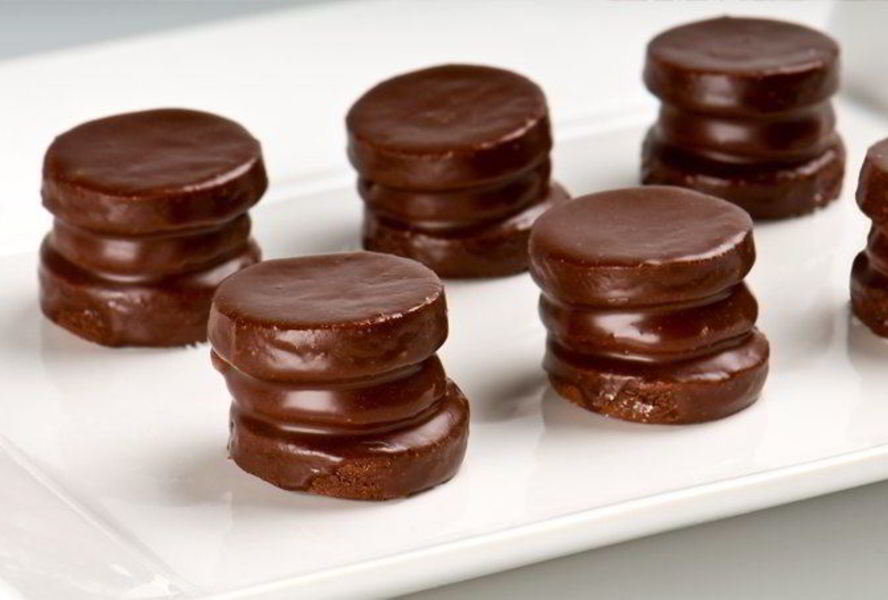 Арахисовое печенье в шоколадной глазури