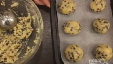 домашнее печенье с шоколадной крошкой