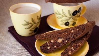 двойные шоколадные бискотти с имбирем