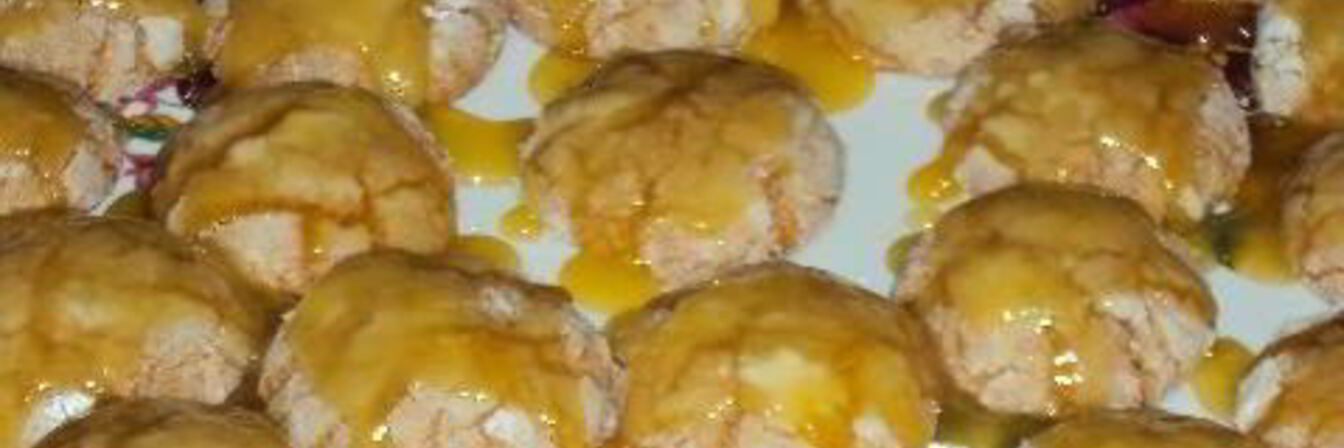 Глазурированное апельсиновое печенье