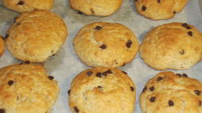 йогуртовое печенье с шоколадными каплями