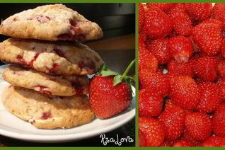 Клубничное печенье