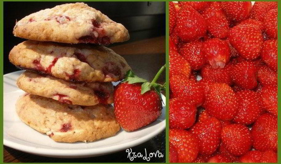 Рецепт клубничного печенья