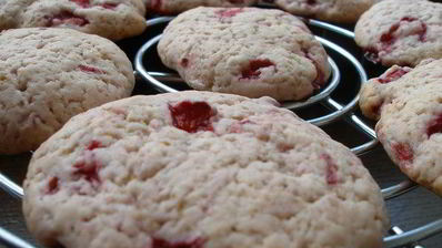 клубничное печенье