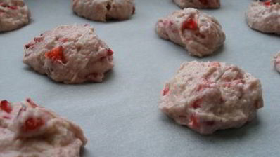 клубничное печенье