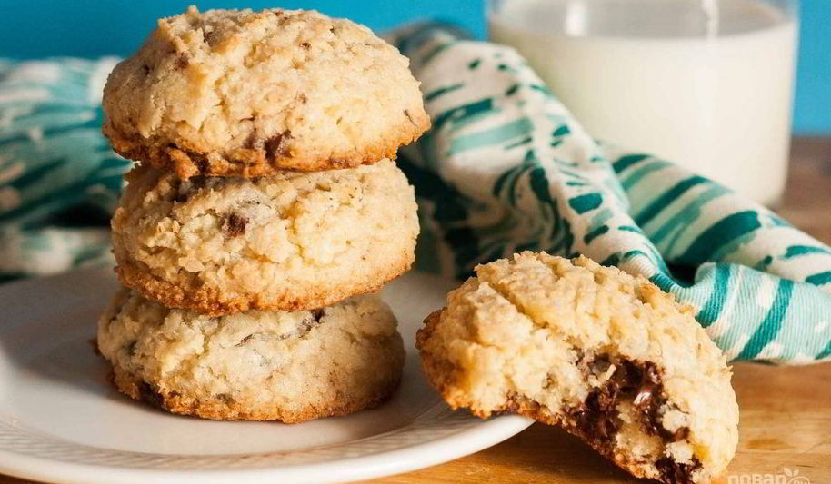 Рецепт кокосового печенья с шоколадом