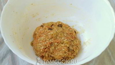 морковное печенье с овсяными хлопьями