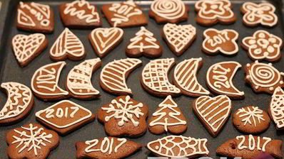 новогоднее пряное печенье