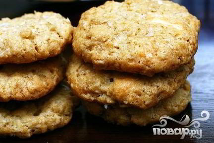 Овсяное печенье с белым шоколадом