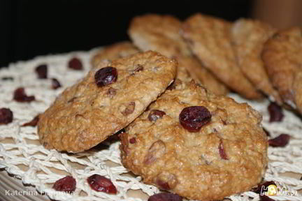 Овсяное печенье с клюквой